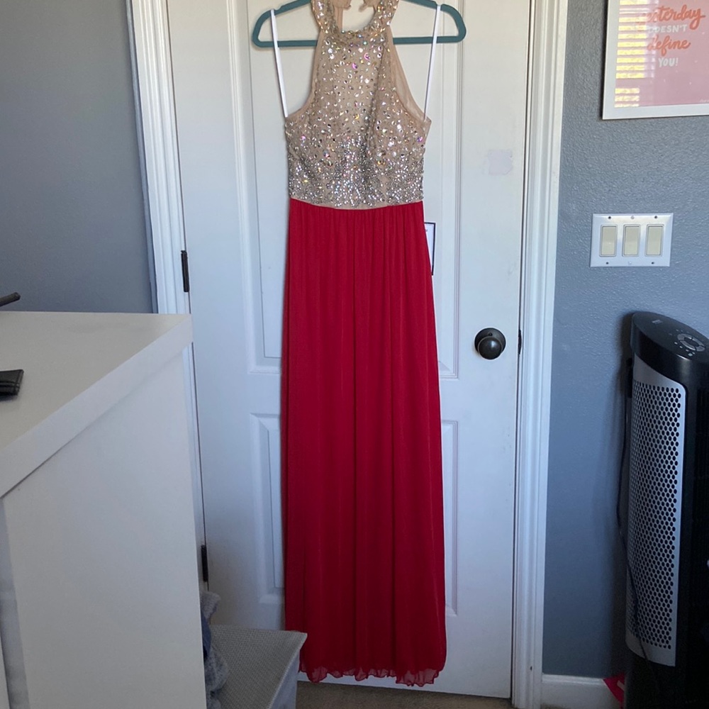 Red prom dress from Macy’s
